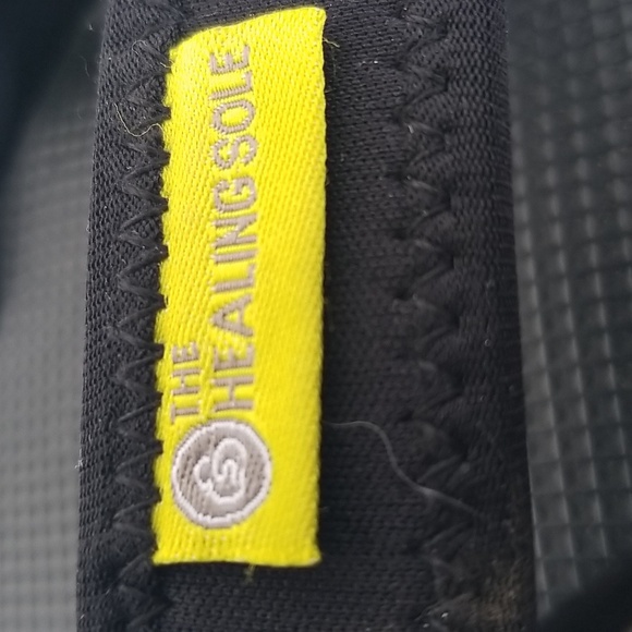 The healing Sole Black Flip Flops W10 M8.5 - Picture 2 of 7